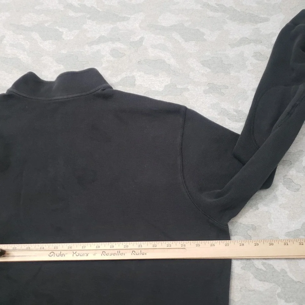 Carhartt Sweater Mens 2XL Black Relaxed Fit Quarter Zip Pullover